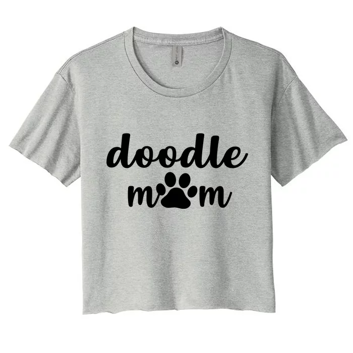 Doodle Mom Dog Mother Women's Crop Top Tee