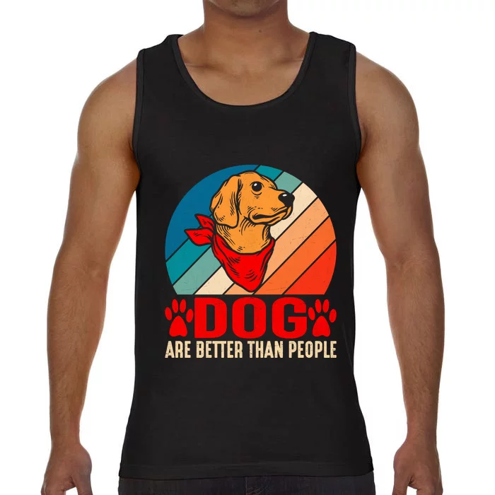 Dogs Over People Fun Comfort Colors® Tank Top