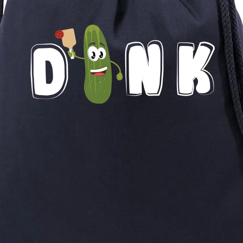 Dink : Original Pickleball Pickle Design (Cute Gift) Drawstring Bag