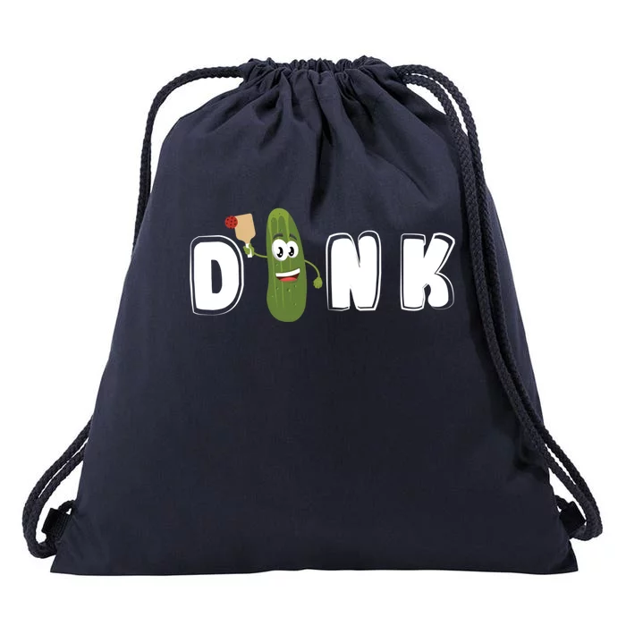 Dink : Original Pickleball Pickle Design (Cute Gift) Drawstring Bag