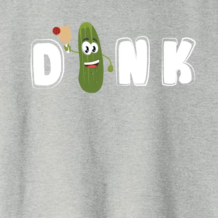 Dink : Original Pickleball Pickle Design (Cute Gift) Women's Crop Top Tee