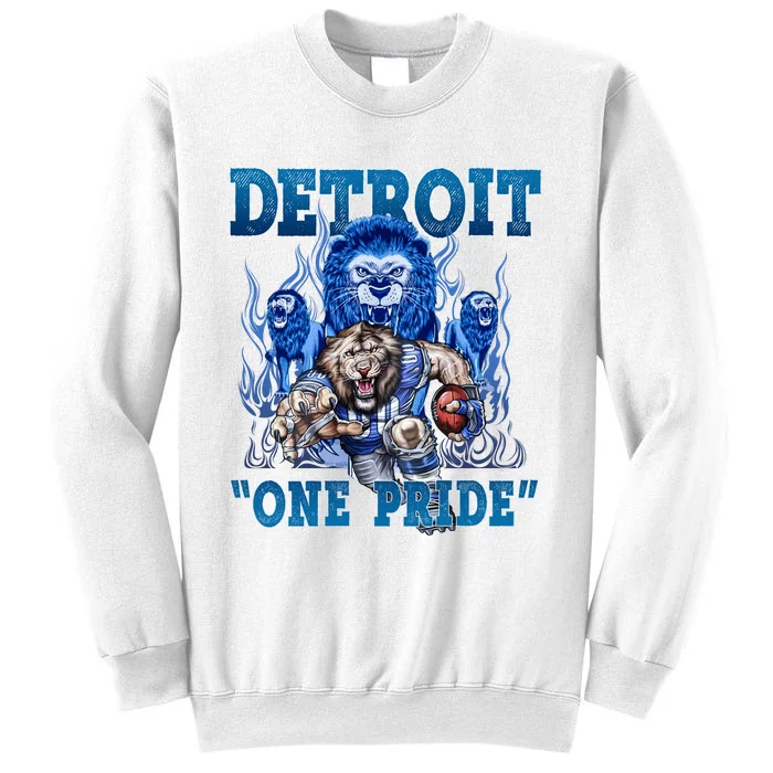 Detroit One Pride Football Lover Sweatshirt