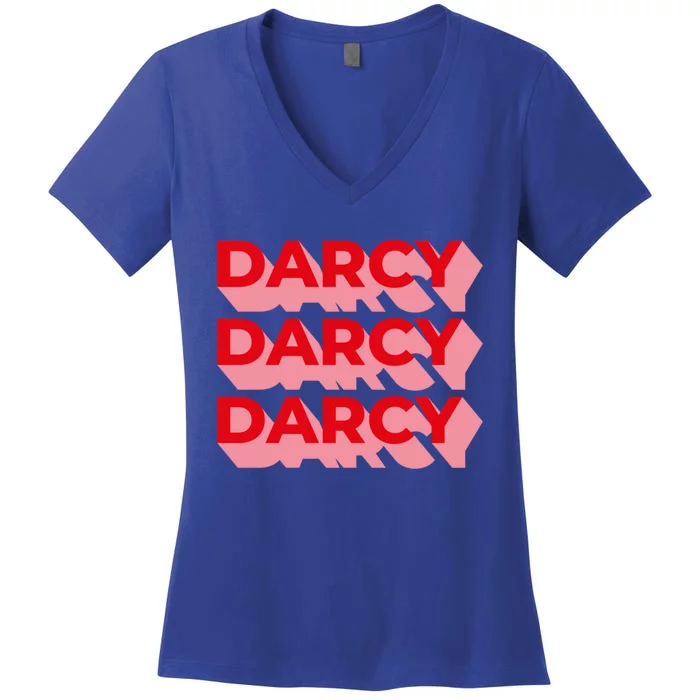 Darcy Obstinate Price And Prejudice Jane Austen Gift Women's V-Neck T-Shirt