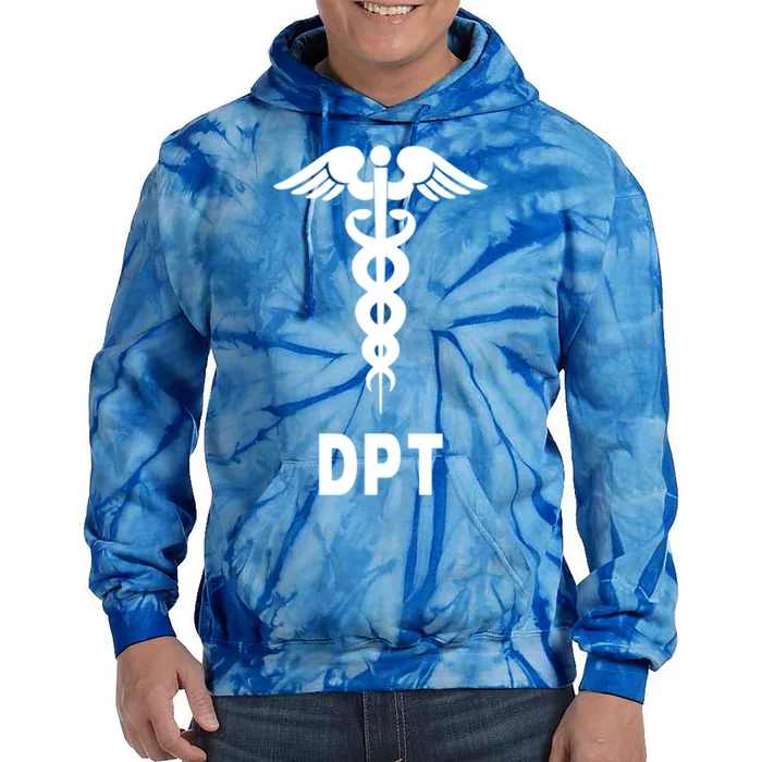 Doctor Of Physical Therapy Dpt Caduceus Symbol Gift Tie Dye Hoodie