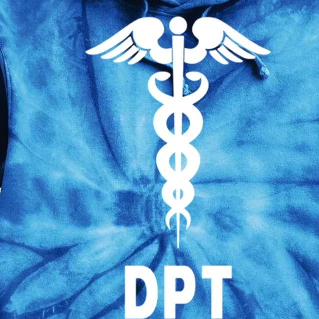 Doctor Of Physical Therapy Dpt Caduceus Symbol Gift Tie Dye Hoodie