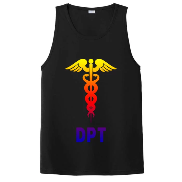 Doctor Of Physical Therapy Dpt Caduceus Symbol Gift Performance Tank