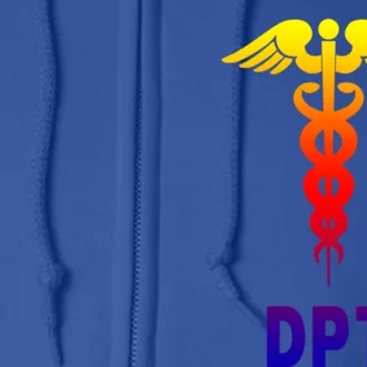 Doctor Of Physical Therapy Dpt Caduceus Symbol Gift Full Zip Hoodie