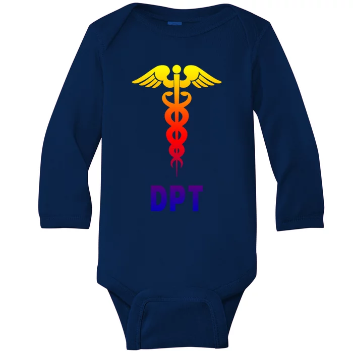 Doctor Of Physical Therapy Dpt Caduceus Symbol Gift Baby Long Sleeve Bodysuit