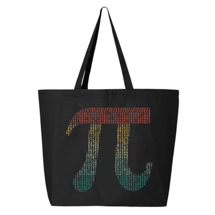 Digits Of Pi In Source Code Numbers Pi Day 3.14159 Math 25L Jumbo Tote