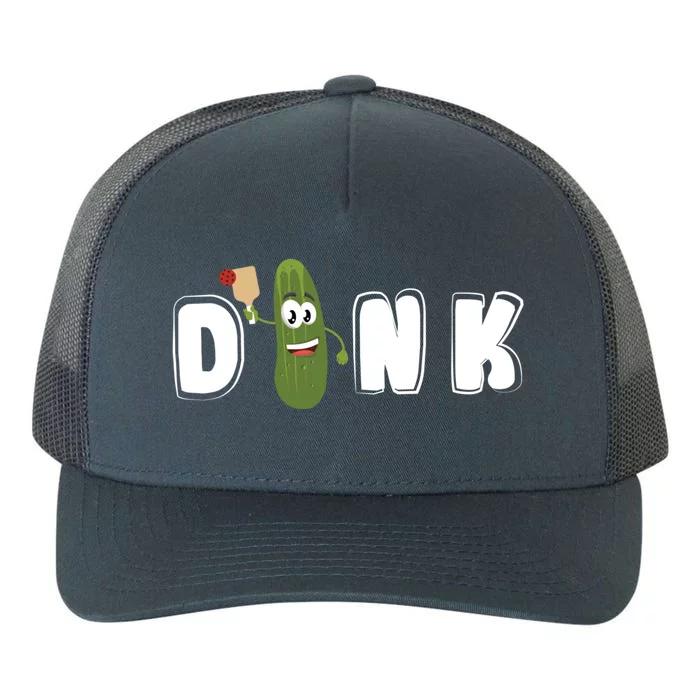 Dink : Original Pickleball Pickle Design (Gift) Yupoong Adult 5-Panel Trucker Hat