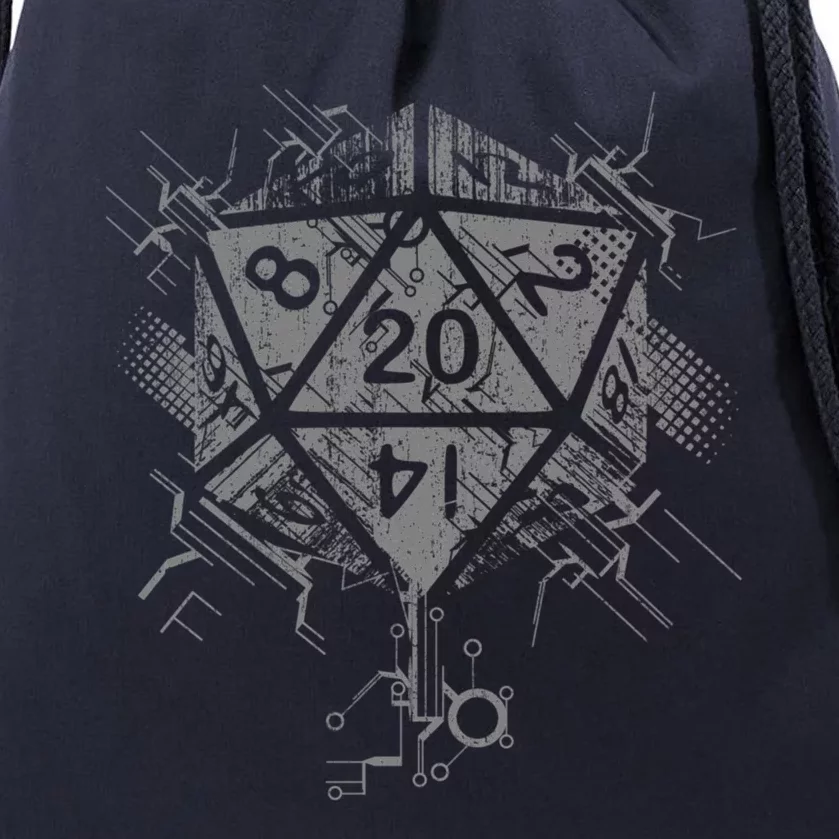 D20 Of Power Drawstring Bag