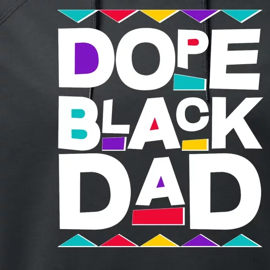 Dope Black Dad Performance Fleece Hoodie