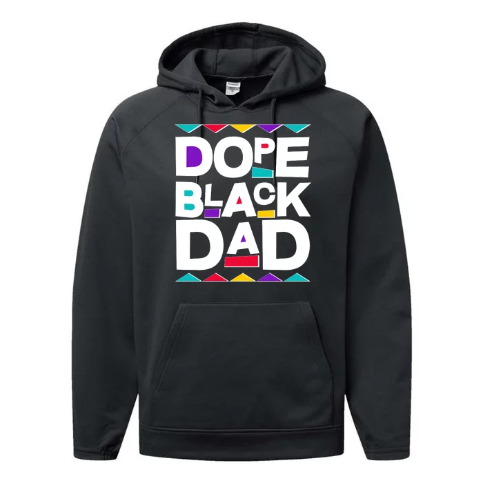 Dope Black Dad Performance Fleece Hoodie