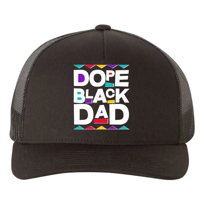 Dope Black Dad Yupoong Adult 5-Panel Trucker Hat