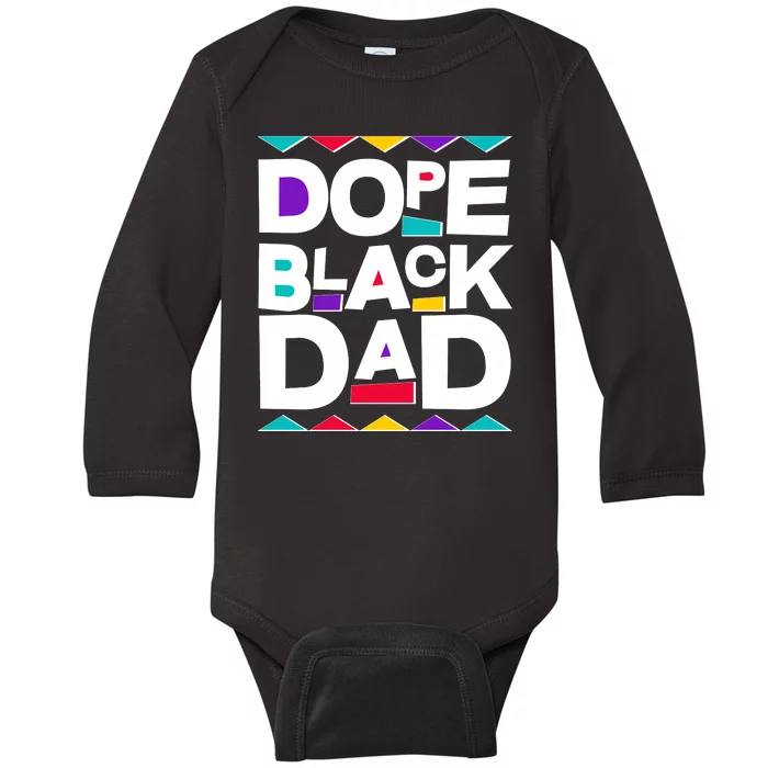 Dope Black Dad Baby Long Sleeve Bodysuit