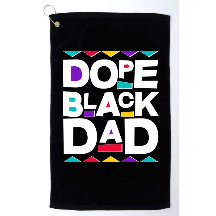 Dope Black Dad Platinum Collection Golf Towel