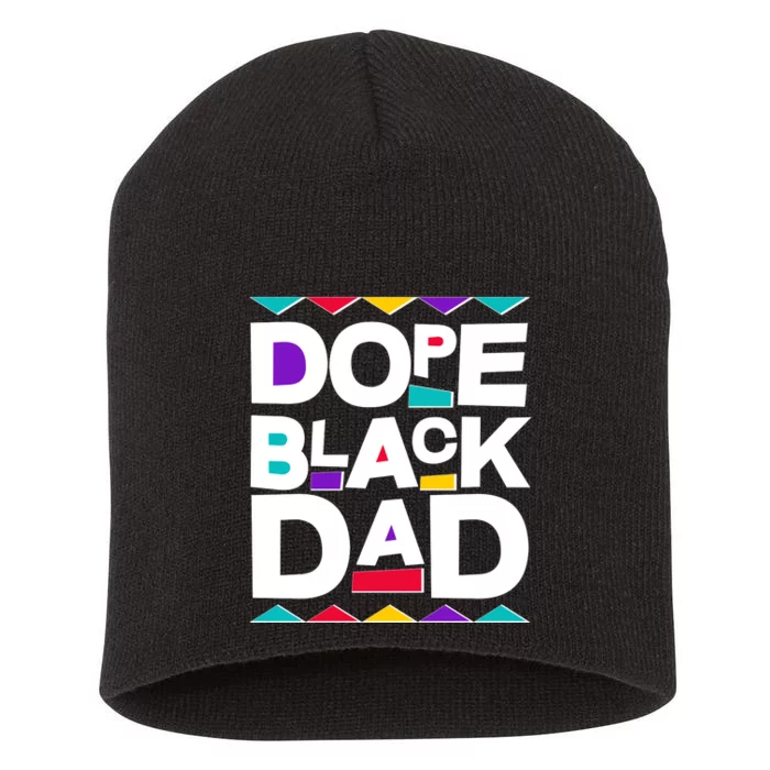 Dope Black Dad Short Acrylic Beanie