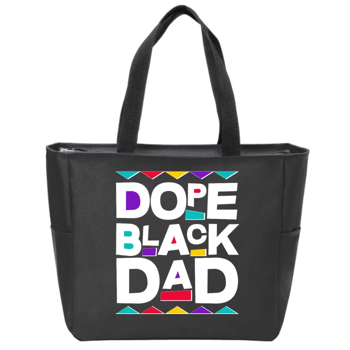 Dope Black Dad Zip Tote Bag