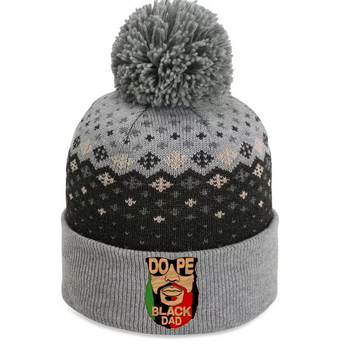 DOPE Black Dad Father's Day The Baniff Cuffed Pom Beanie