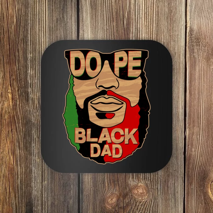 DOPE Black Dad Father's Day Coaster