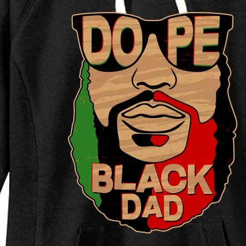 DOPE Black Dad Father's Day Women's Fleece Hoodie