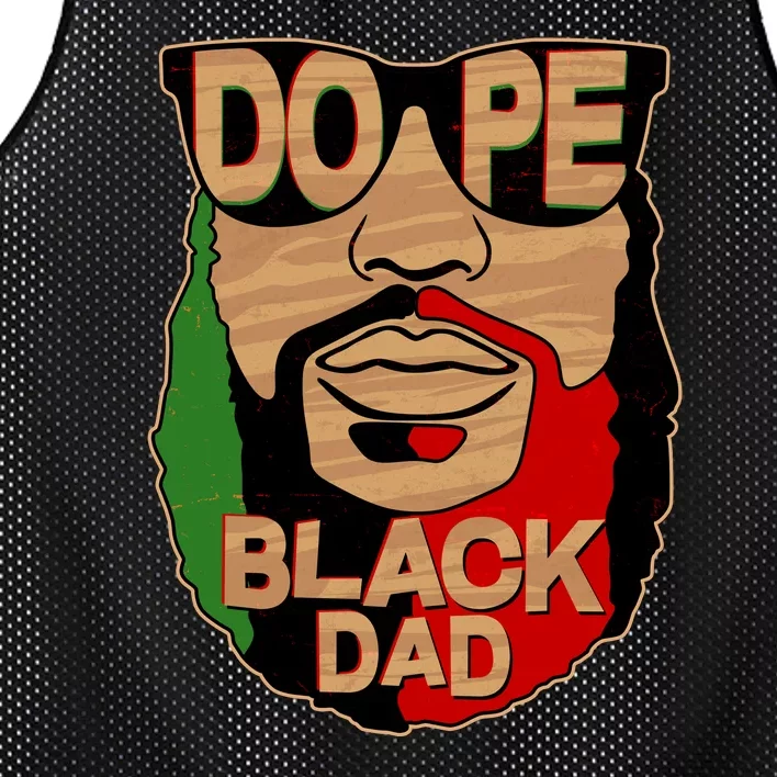 DOPE Black Dad Father's Day Mesh Reversible Basketball Jersey Tank