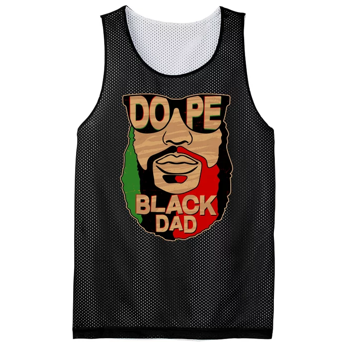 DOPE Black Dad Father's Day Mesh Reversible Basketball Jersey Tank