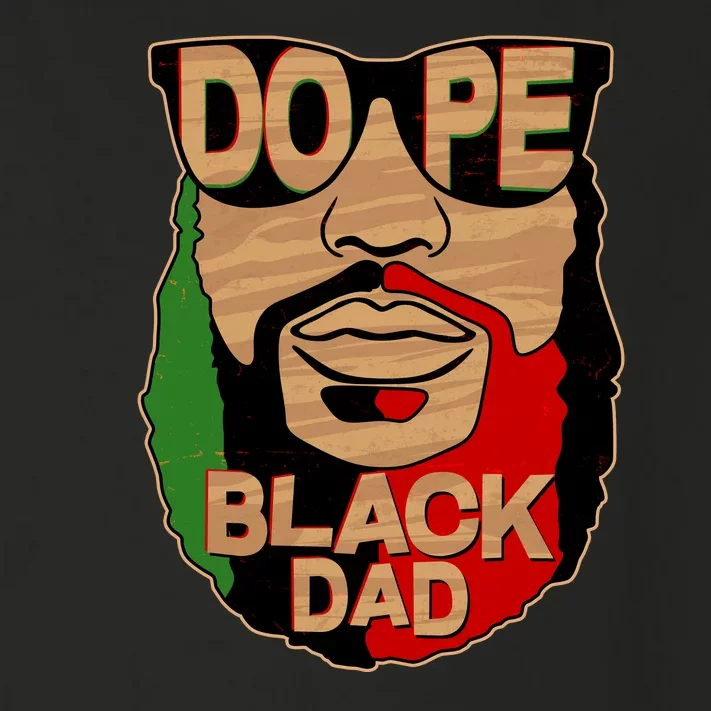 DOPE Black Dad Father's Day Toddler Long Sleeve Shirt