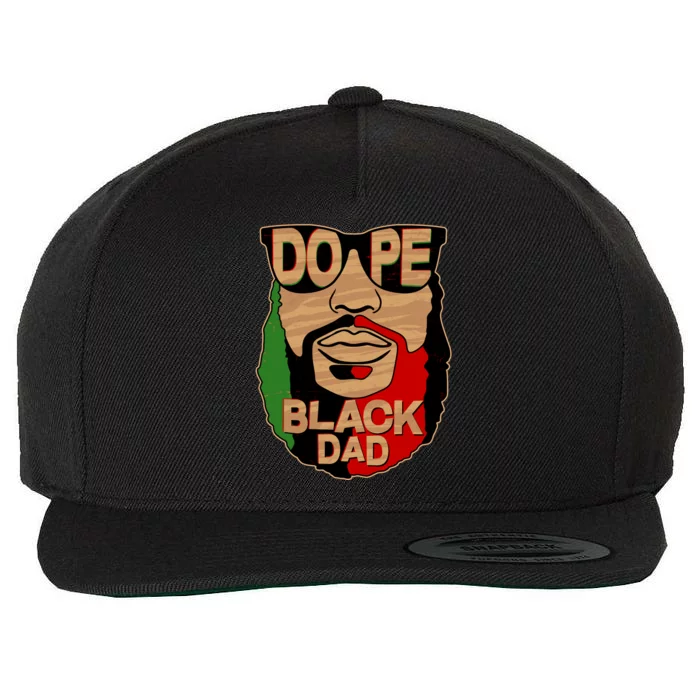 DOPE Black Dad Father's Day Wool Snapback Cap