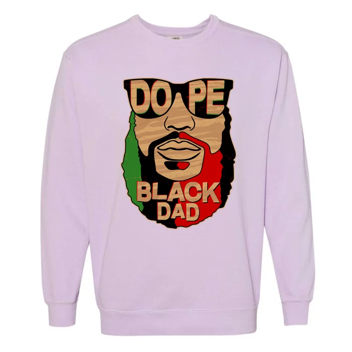 DOPE Black Dad Father's Day Garment-Dyed Sweatshirt