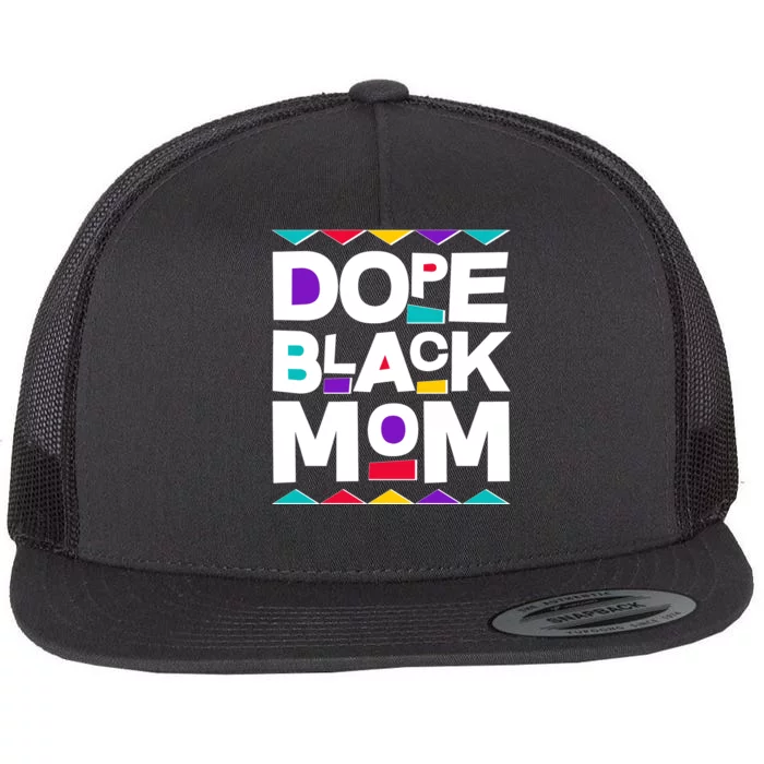 Dope Black Mom Flat Bill Trucker Hat