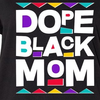 Dope Black Mom Women's V-Neck Plus Size T-Shirt