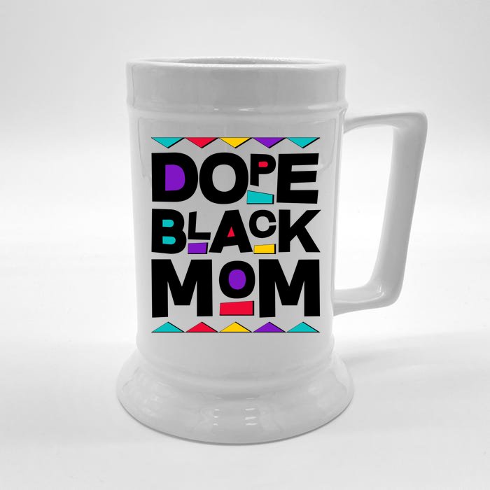 Dope Black Mom Front & Back Beer Stein