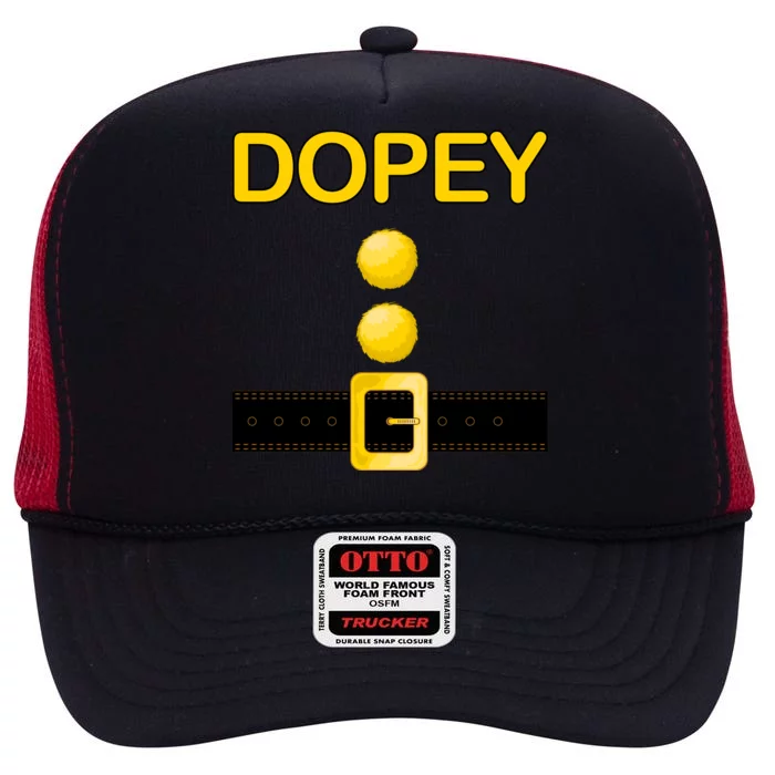 Dopey Dwarf Costume High Crown Mesh Trucker Hat