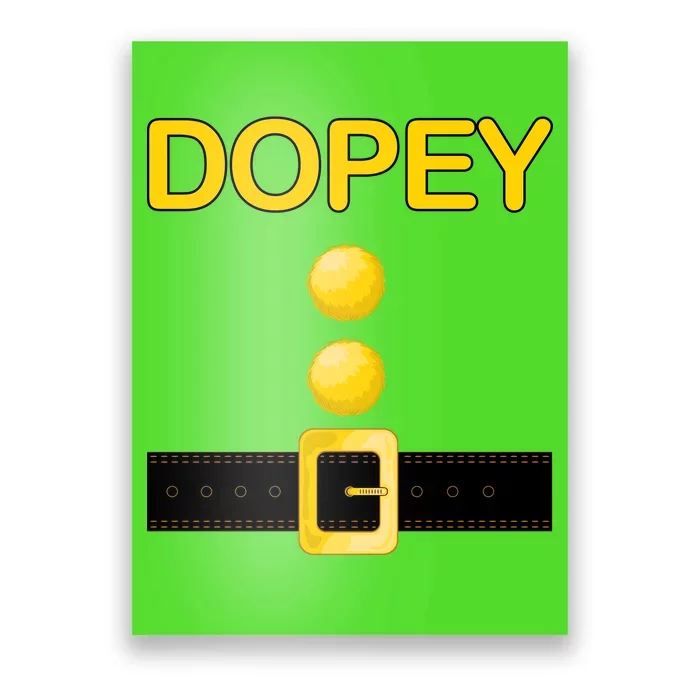 Dopey Dwarf Costume Poster