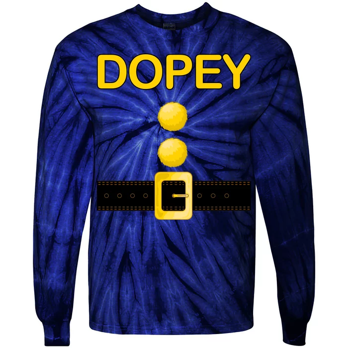 Dopey Dwarf Costume Tie-Dye Long Sleeve Shirt