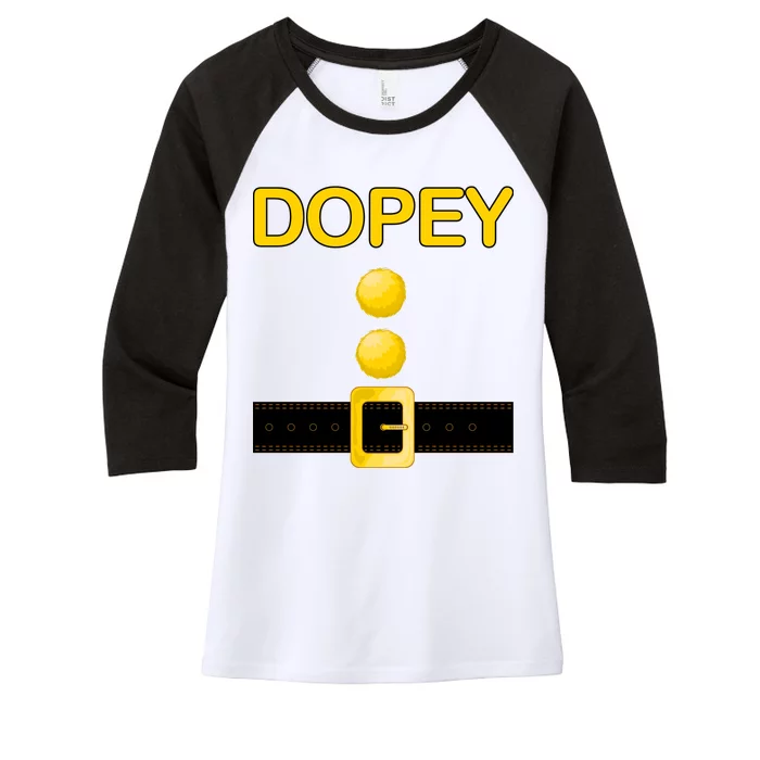 Dopey Dwarf Costume Women's Tri-Blend 3/4-Sleeve Raglan Shirt