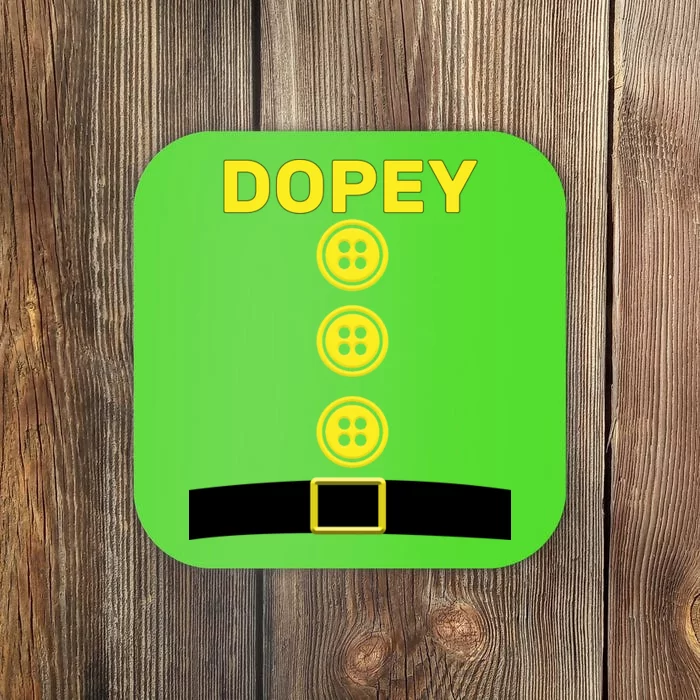 Dopey Dwarf Halloween Costume Coaster