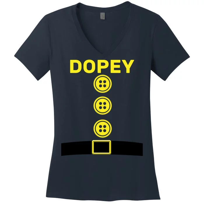 Dopey Dwarf Halloween Costume Women's V-Neck T-Shirt