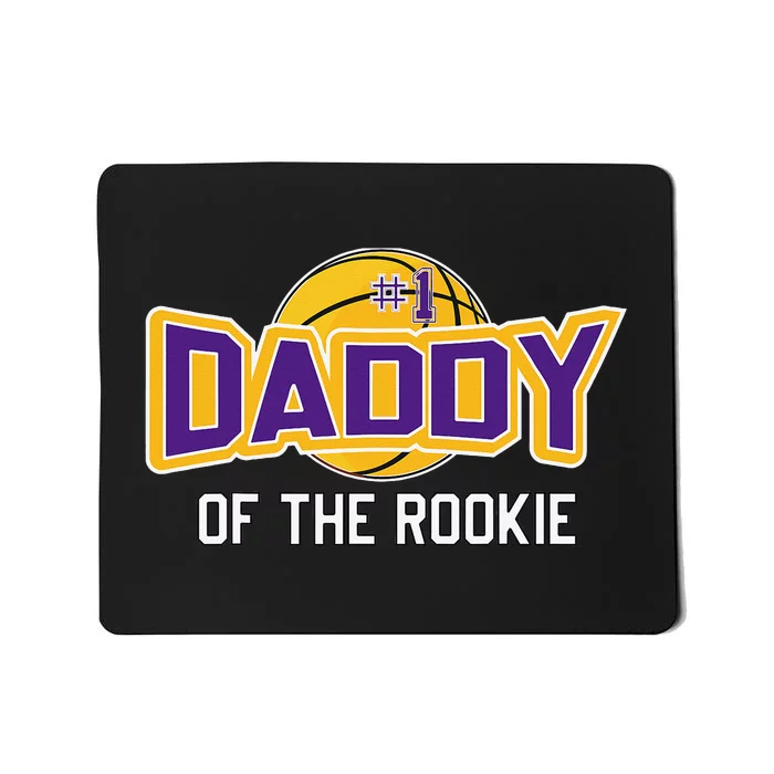 Daddy of Rookie Year 1st Birthday Basketball Theme Matching Mousepad