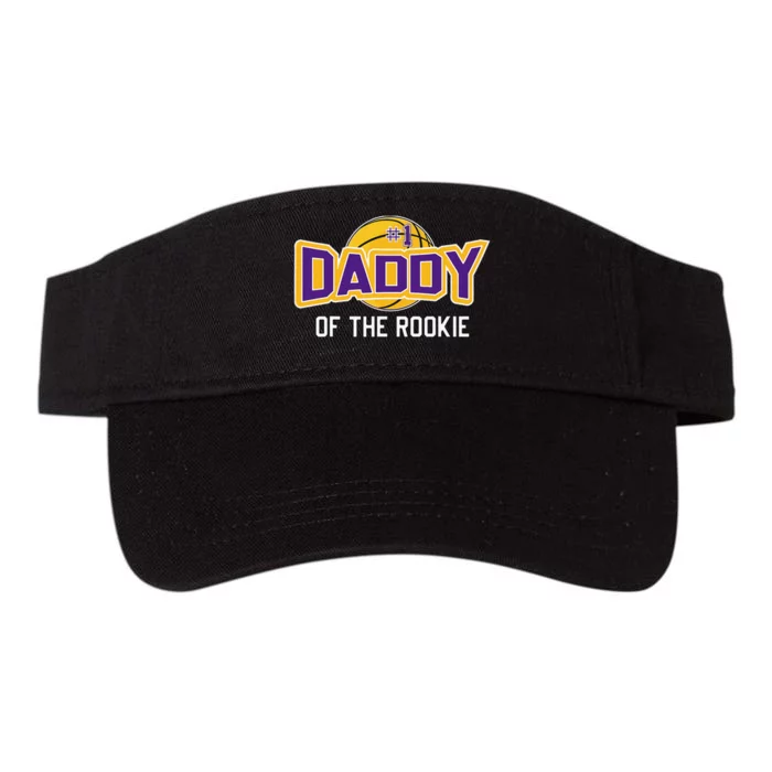 Daddy of Rookie Year 1st Birthday Basketball Theme Matching Valucap Bio-Washed Visor