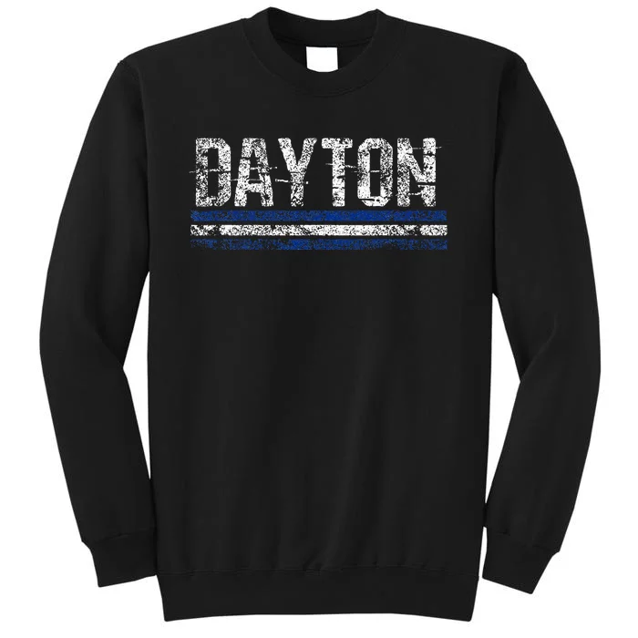 Dayton Ohio Retro Vintage Weathered Throwback Sweatshirt