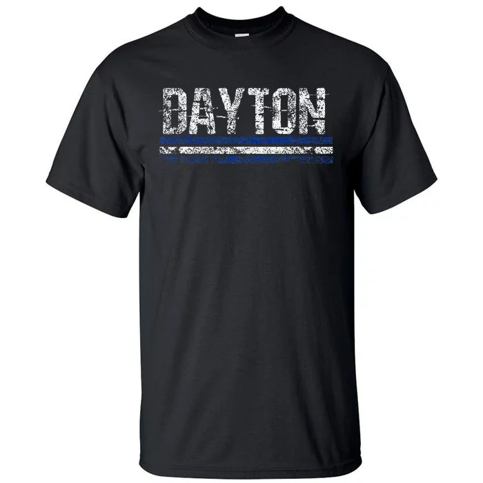 Dayton Ohio Retro Vintage Weathered Throwback Tall T-Shirt