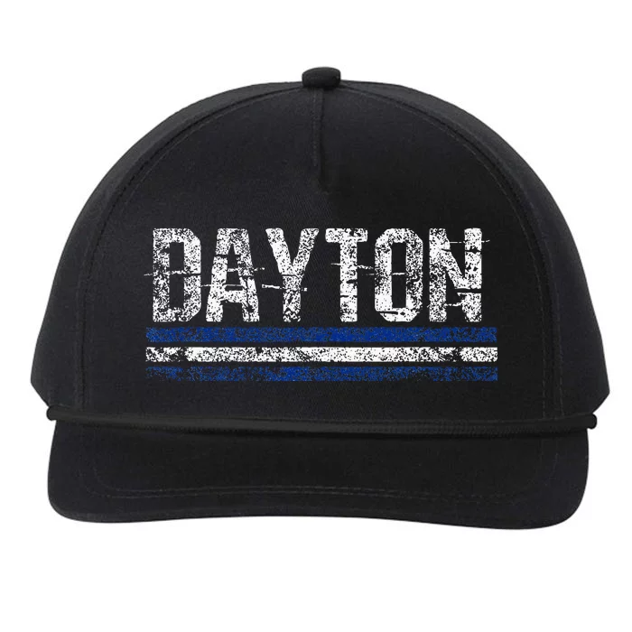 Dayton Ohio Retro Vintage Weathered Throwback Snapback Five-Panel Rope Hat