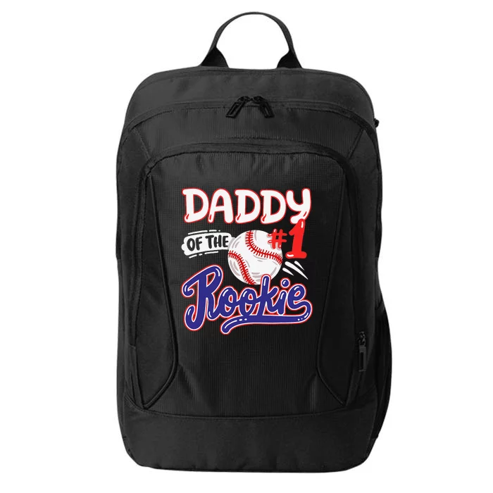 Daddy Of Rookie 1st Baseball Birthday Party Theme Matching City Backpack