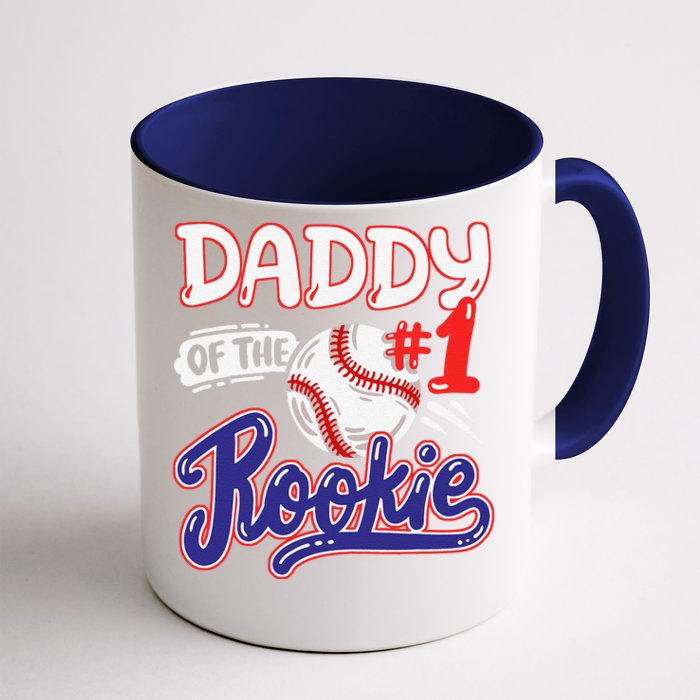 Daddy Of Rookie 1st Baseball Birthday Party Theme Matching Front & Back Coffee Mug