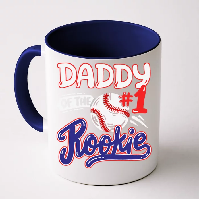 Daddy Of Rookie 1st Baseball Birthday Party Theme Matching Front & Back Coffee Mug