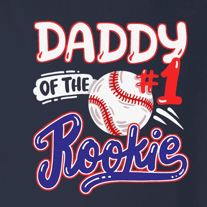 Daddy Of Rookie 1st Baseball Birthday Party Theme Matching Toddler Long Sleeve Shirt