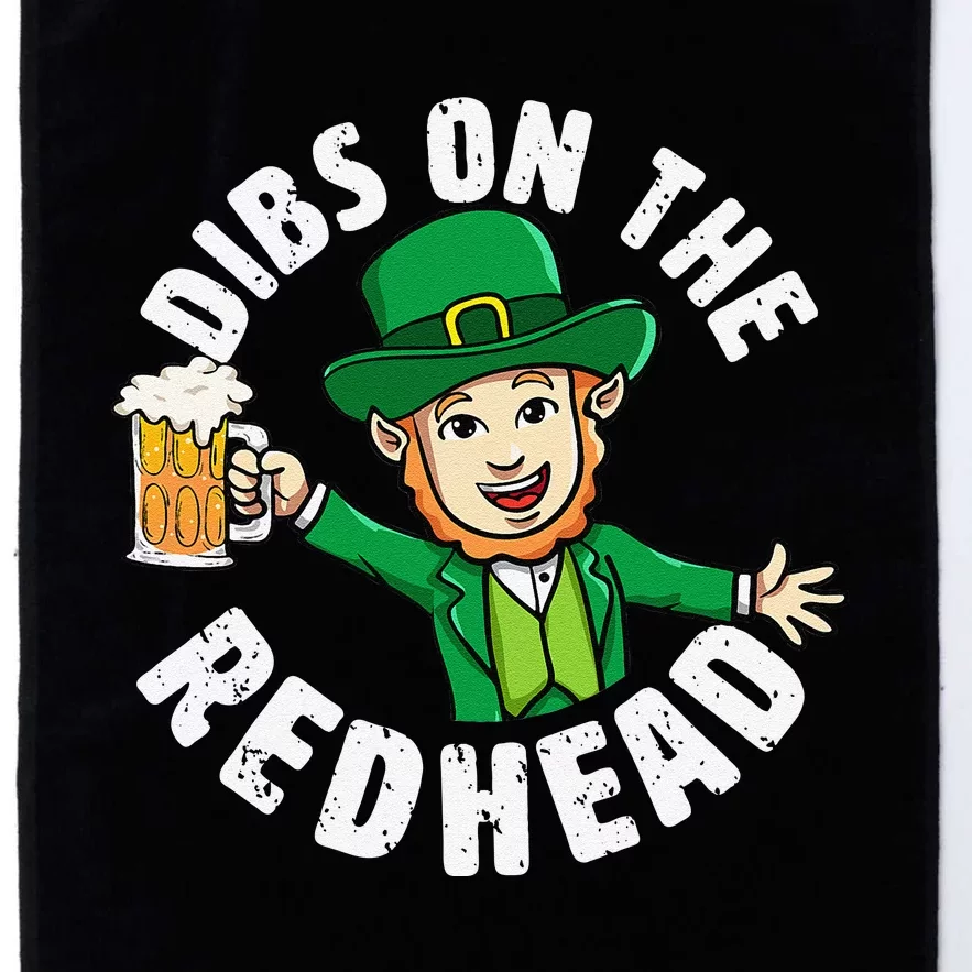 Dibs Onhe Redhead Saint Patrick's Day Funny Leprechaun Love Platinum Collection Golf Towel