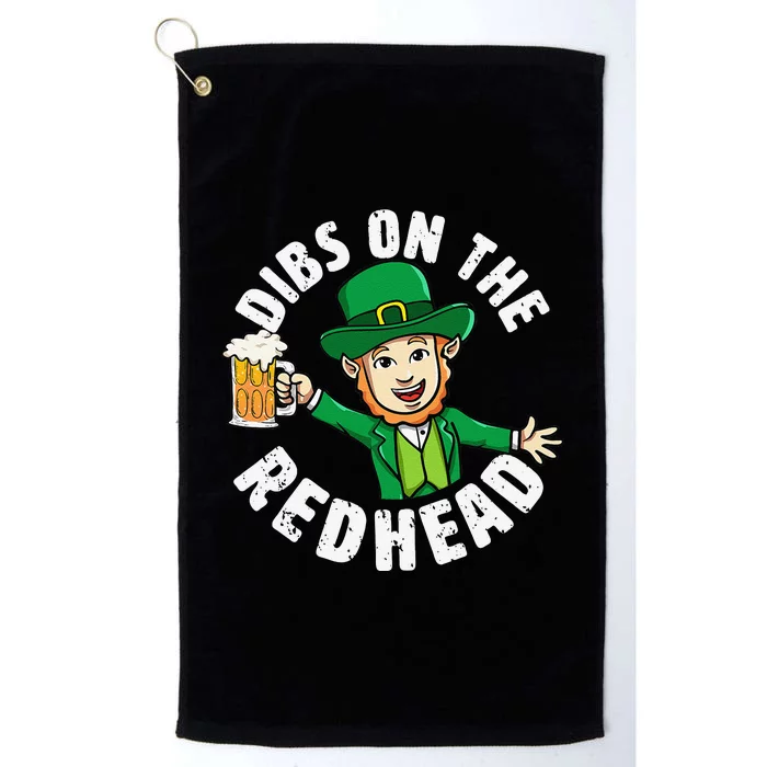 Dibs Onhe Redhead Saint Patrick's Day Funny Leprechaun Love Platinum Collection Golf Towel